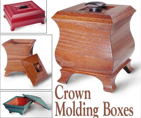 metal moulding box|boxes made from crown molding.